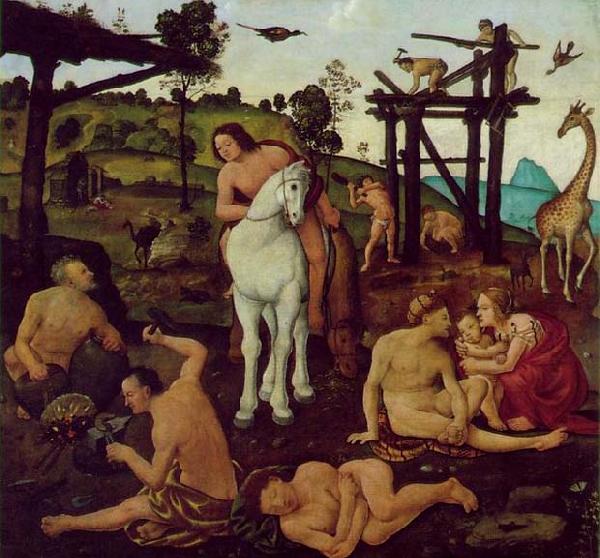 Piero di Cosimo Vulcan and Aeolus